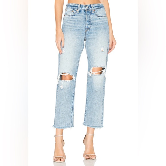 LEVI’S Wedgie Straight Fit Jeans in Lost Inside - Picture 1 of 7